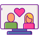 computer,woman,man,heart,monitor,love,screen,love and romance,online dating